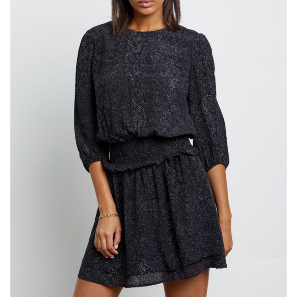 Rails Snakeskin Print Dress With Elastic Waist - image 4